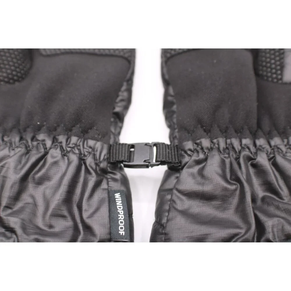 NEW Head Black Windproof Winter Gloves Sz M Fleece Line Polyester Gripper Warm